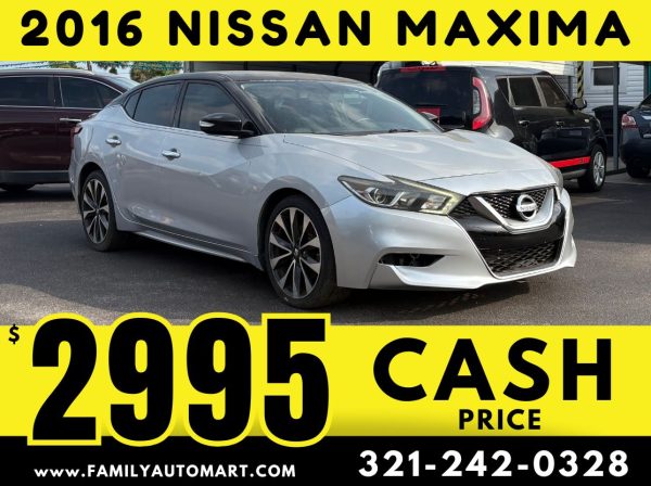 2016 NISSAN MAXIMA - $2995 CASH PRICE!!