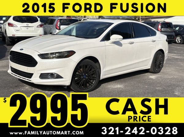 2015 FORD FUSION SPORT - CASH PRICE $2995!