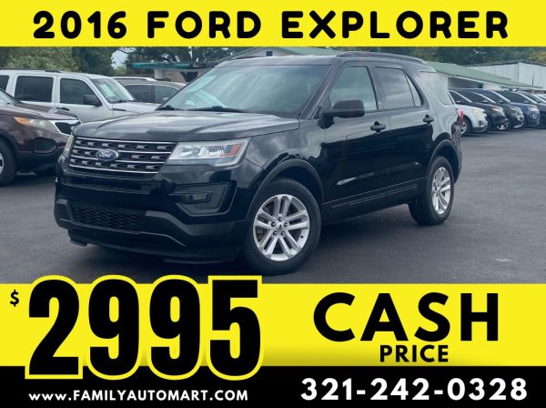 2016 FORD EXPLORER 3 ROW - CASH PRICE $2995!