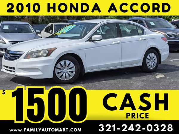 2010 HONDA ACCORD - CASH PRICE $1500 - 15 VEHICLES FOR $1500!