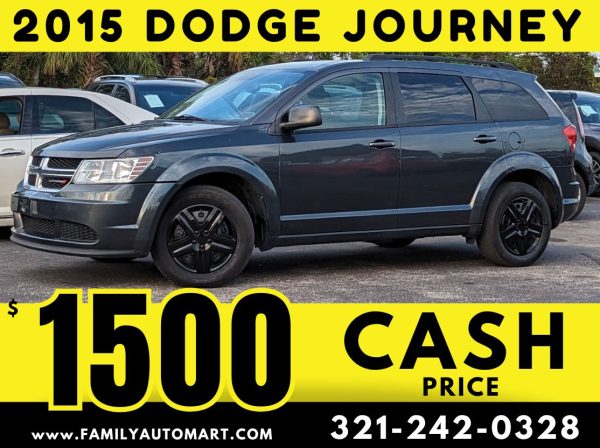 2015 DODGE JOURNEY 3 ROW - CASH PRICE $1500 - 15 VEHICLES FOR $1500!