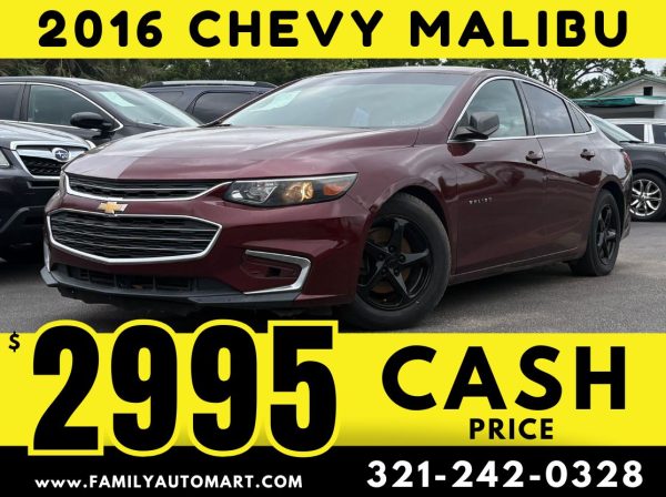 2016 CHEVY MALIBU - $2995 CASH PRICE!