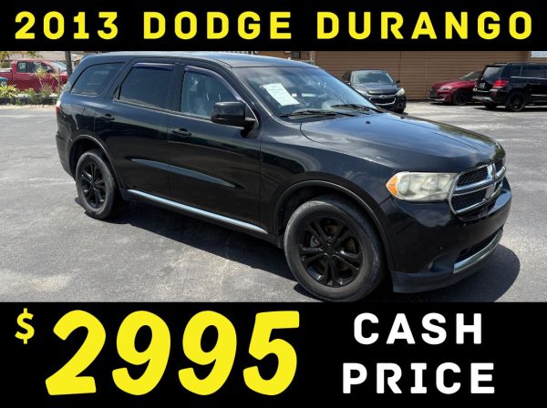 2013 DODGE DURANGO - 3 ROW! - $2995 CASH PRICE!
