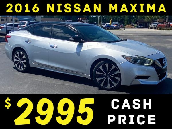 2016 NISSAN MAXIMA - $2995 CASH PRICE