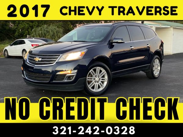 2017 CHEVY TRAVERSE LT - 3RD ROW - NO CREDIT CHECK!