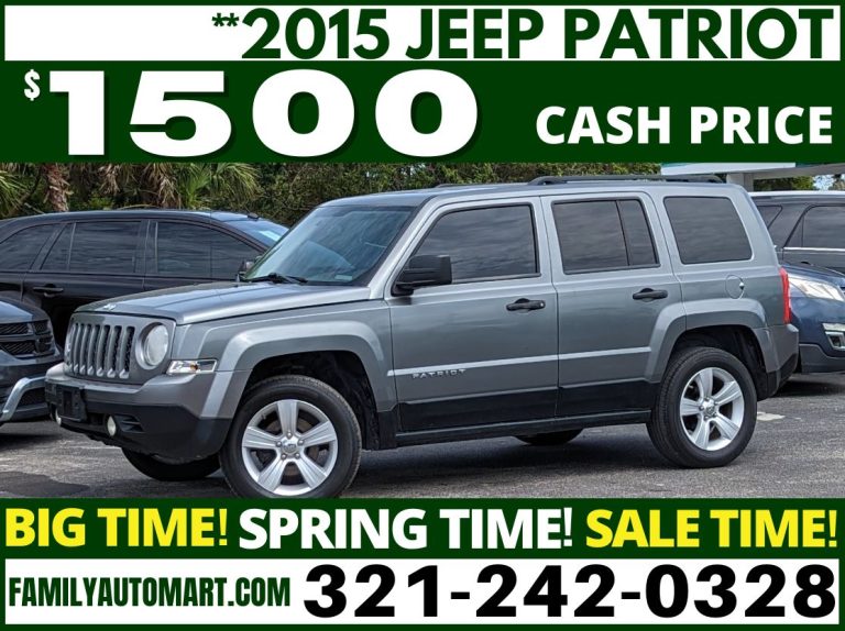 2015 JEEP PATRIOT CASH PRICE 1500 Family Auto Mart