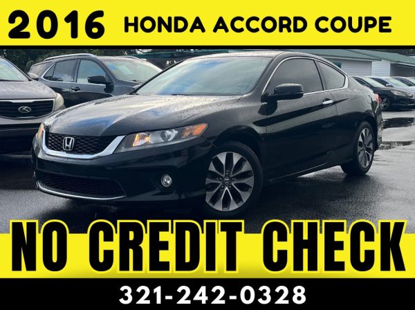 2016 HONDA ACCORD COUPE EXL  -   NO CREDIT CHECK!!!