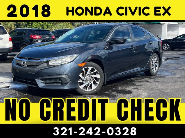 2018 HONDA CIVIC EX  -  NO CREDIT CHECK!!!