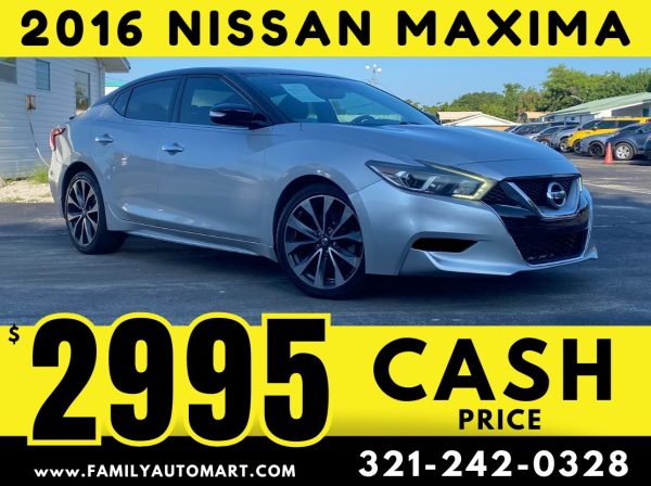 2016 NISSSAN MAXIMA - CASH PRICE $2995!