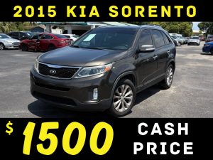 2015 KIA SORENTO 3 ROW- $1500 CASH PRICE!