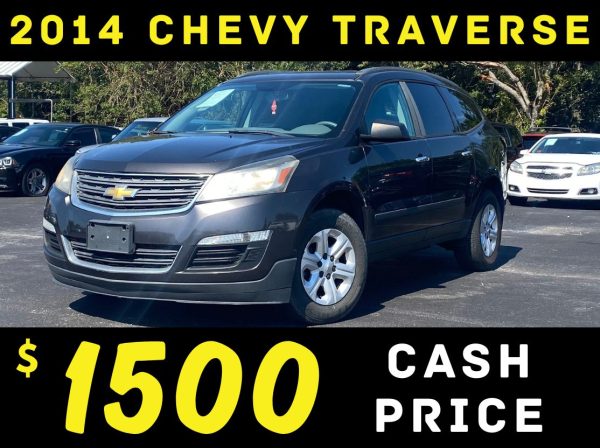 2014 CHEVY TRAVERSE 3RD ROW - $1500 CASH PRICE!