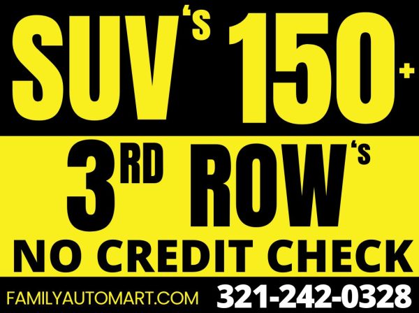 150+ SUV'S NO CREDIT CHECK!