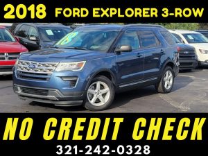 2018 FORD EXPLORER XLT 3 ROW - WE FINANCE NO CREDIT CHECK!