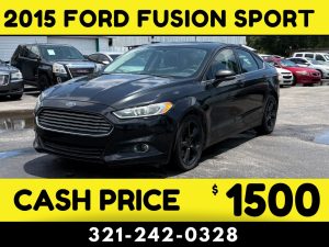 2015 FORD FUSION SPORT - $1500 CASH CAR!