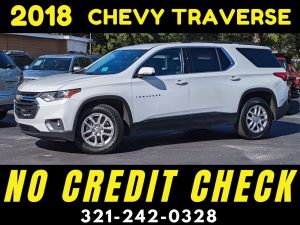 2018 CHEVY TRAVERSE LT 3 ROW - WE FINANCE NO CREDIT CHECK!