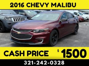 2016 CHEVY MALIBU LT - $1500 CASH CAR!