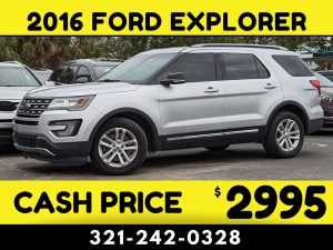 2016 FORD EXPLORER 3 ROW $2995 CASH PRICE!