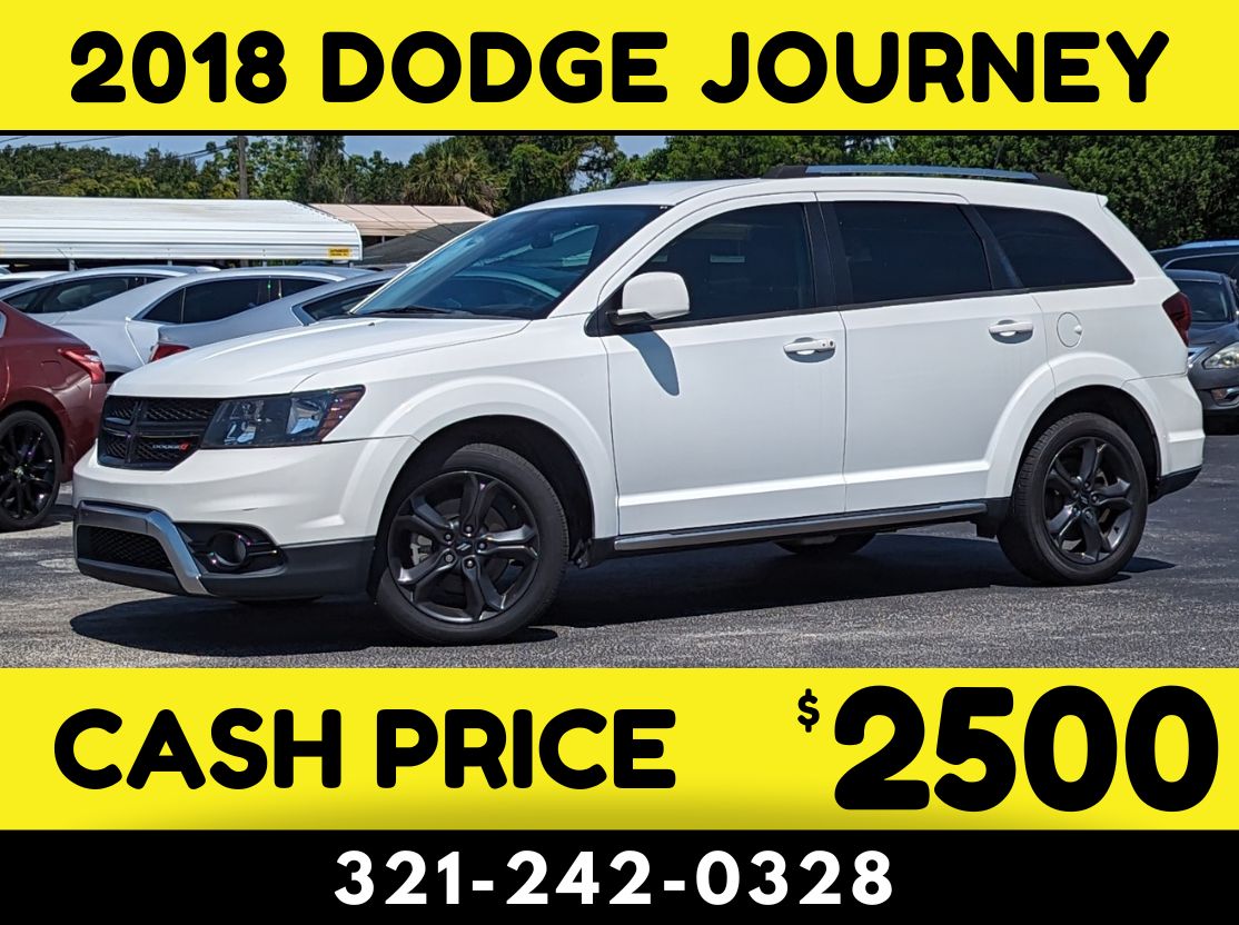 2018 DODGE JOURNEY CROSSROAD 3 ROW - $2500 CASH CAR!