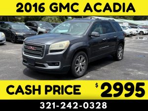 2016 GMC ACADIA 3 ROW $2995 CASH PRICE!