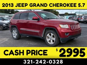 2013 JEEP GRAND CHEROKEE HEMI $2995 CASH PRICE!