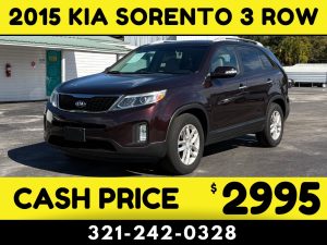 2015 KIA SORENTO 3 ROW $2995 CASH PRICE!