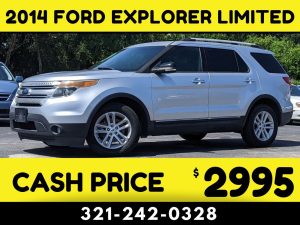 2014 FORD EXPLORER 3 ROW $2995 CASH PRICE!