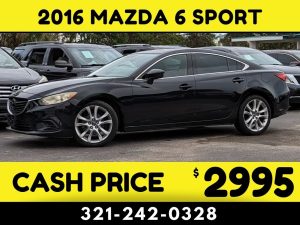 2016 MAZDA 6 SPORT -  $2995 CASH PRICE!