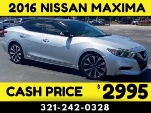 2016 NISSAN MAXIMA -  $2995 CASH PRICE!