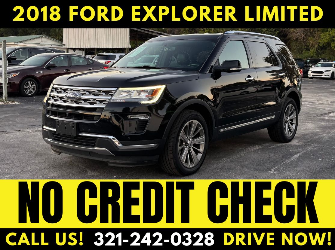 2018 FORD EXPLORER LIMITED 3RD ROW! - WE FINANCE! - NO CREDIT CHECK!