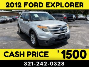 2012 FORD EXPLORER 3rd ROW - $1500 CASH CAR!