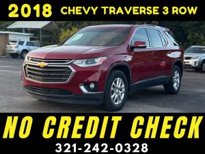 2018 CHEVY TRAVERSE LT 3 ROW - WE FINANCE NO CREDIT CHECK!