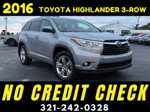 2016 TOYOTA HIGHLANDER LIMITED 3 ROW - WE FINANCE NO CREDIT CHECK!!