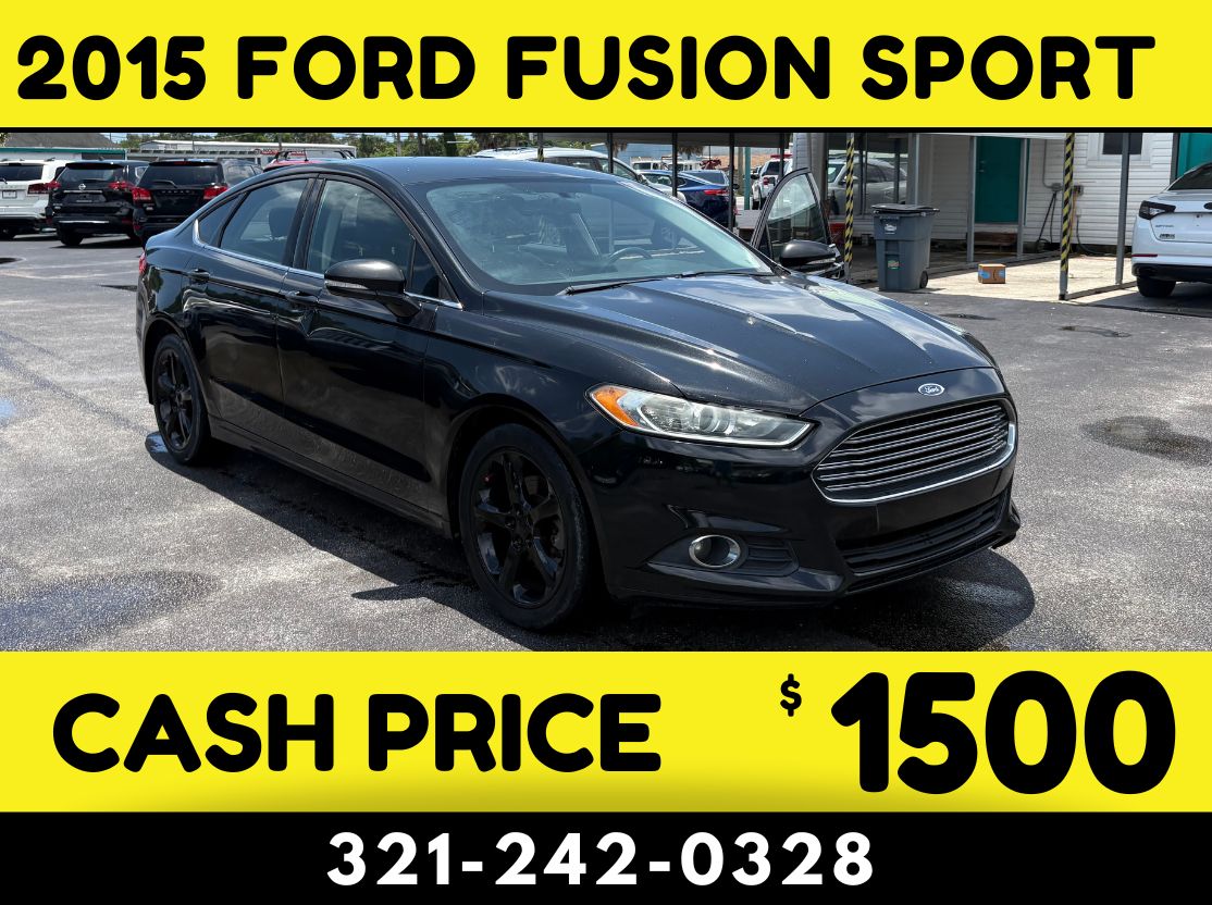 2015 FORD FUSION SPORT - $1500 CASH CAR! - Image 3