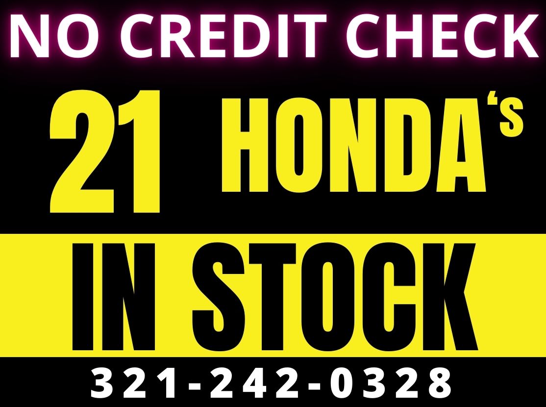 HONDA'S - NO CREDIT CHECK!!