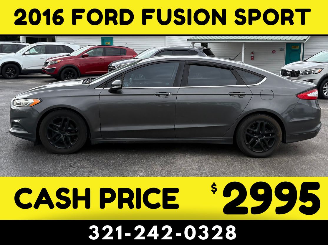 2016 FORD FUSION SPORT $2995 CASH PRICE! - Image 3