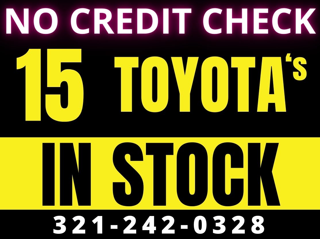 2020-2023 TOYOTA's IN STOCK!! - WE FINANCE NO CRDIT CHECK!!