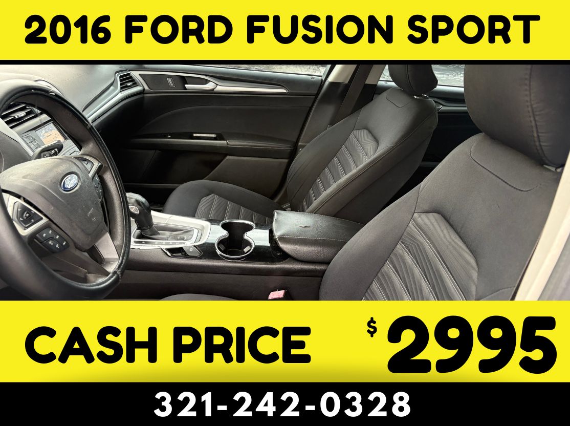 2016 FORD FUSION SPORT $2995 CASH PRICE! - Image 5