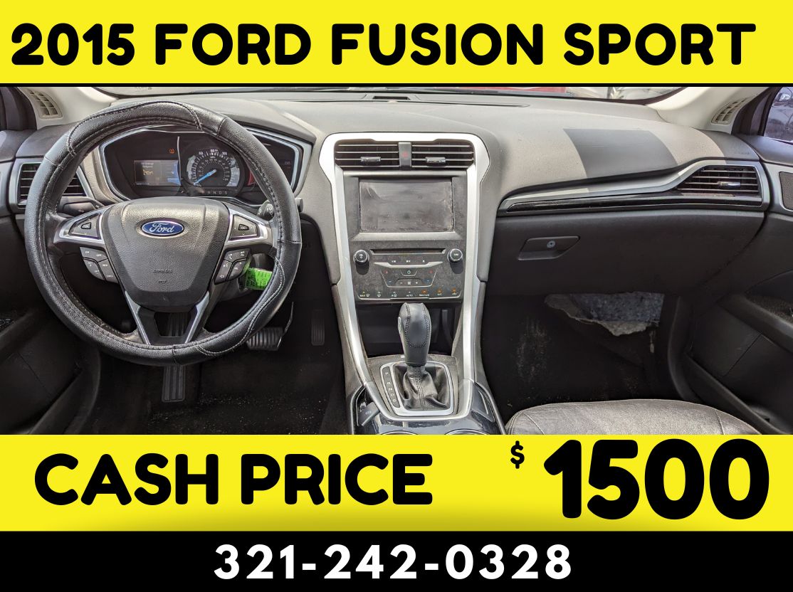 2015 FORD FUSION SPORT - $1500 CASH CAR! - Image 6