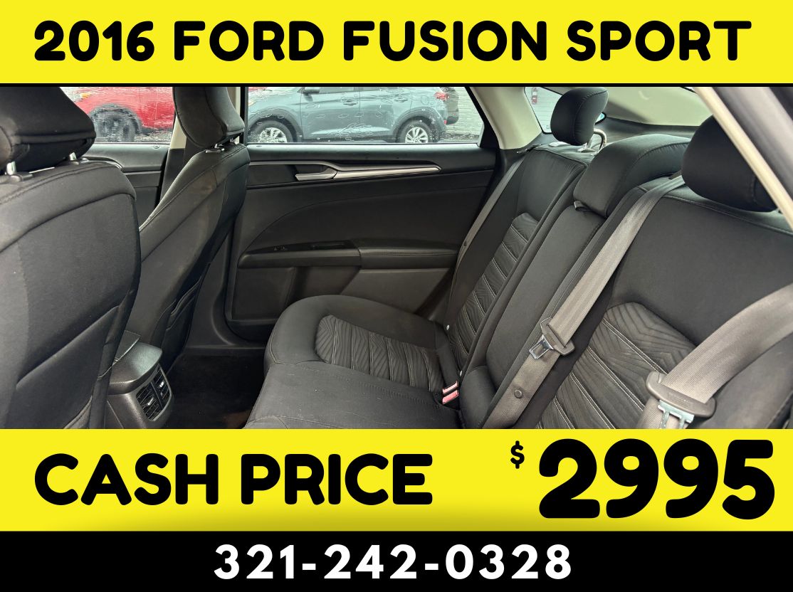 2016 FORD FUSION SPORT $2995 CASH PRICE! - Image 6