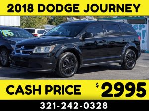 2018 DODGE JOURNEY 3 ROW $2995 CASH PRICE!