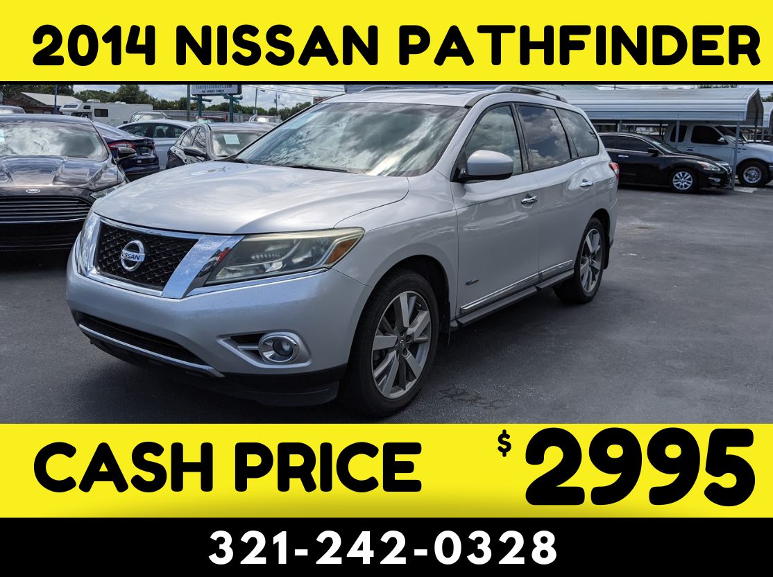 2014 NISSAN PATHFINDER 3 ROW $2995 CASH PRICE!
