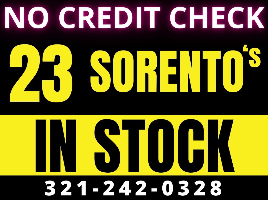 KIA SORENTO'S 3 ROW IN STOCK!!! - 2020'S! - WE FINANCE NO CREDIT CHECK!!!