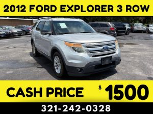 2012 FORD EXPLORER 3 ROW - $1500 CASH CAR!