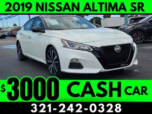 CASH CAR! 2019 NISSAN ALTIMA SR - $3000 PRICE!