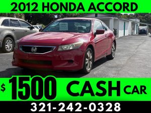 CASH CAR! 2012 HONDA ACCORD COUPE - $1500 PRICE!