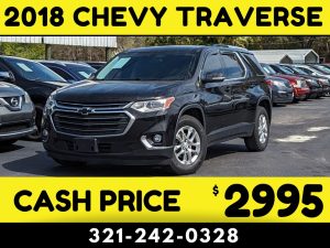 2018 CHEVY TRAVERSE - $3000 CASH PRICE!