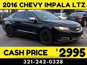 2016 CHEVY IMPALA LTZ - $3000 CASH PRICE!