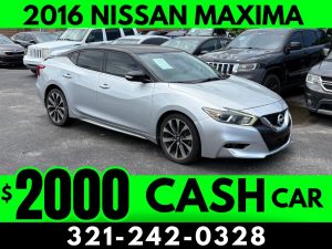 CASH CAR! 2016 NISSAN MAXIMA - $2000 PRICE!
