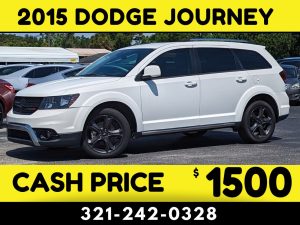 2015 DODGE JOURNEY 3 ROW - $1500 CASH PRICE!