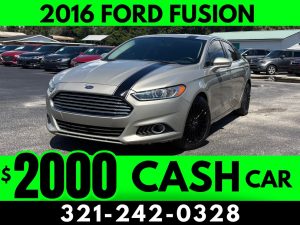 CASH CAR! 2016 FORD FUSION TITANIUM! - $2000 PRICE!